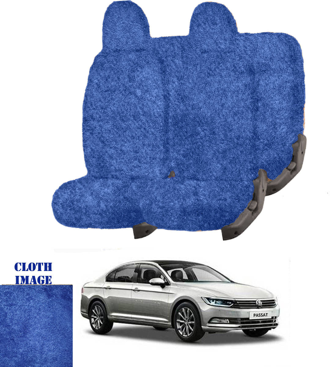     			Volkswagen Passat Blue 5 Seater Car Seat Cover