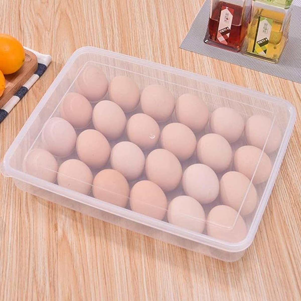 analog kichenware 24 Grid Egg Storage Plastic Transparent Egg Container ( Set of 1 ) analog kichenware 24 Grid Egg Storage Plastic Transparent Egg Container ( Set of 1 )