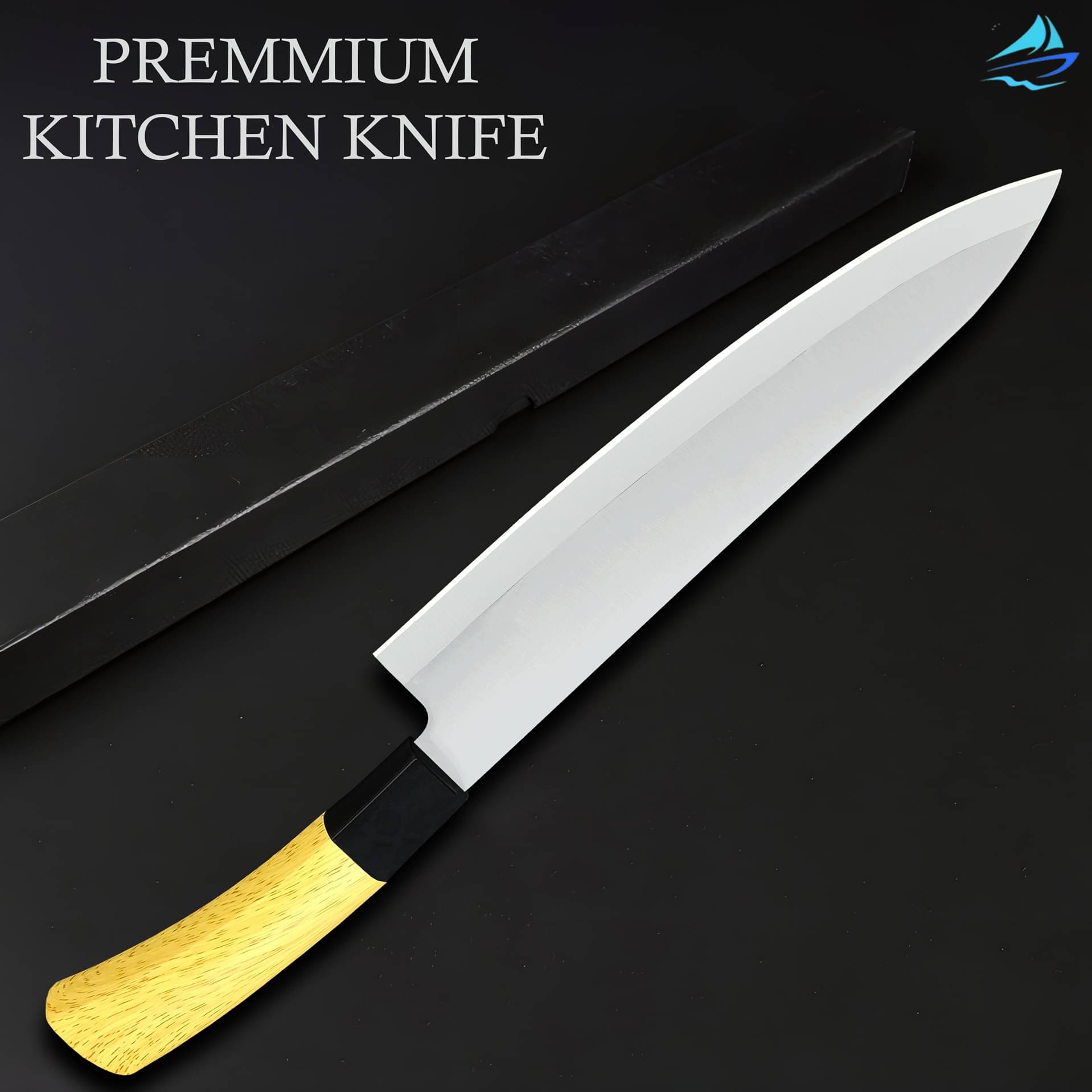     			ATARC Yellow Stainless Steel Chef Knife Blade Length 20 cm ( Pack of 1 )