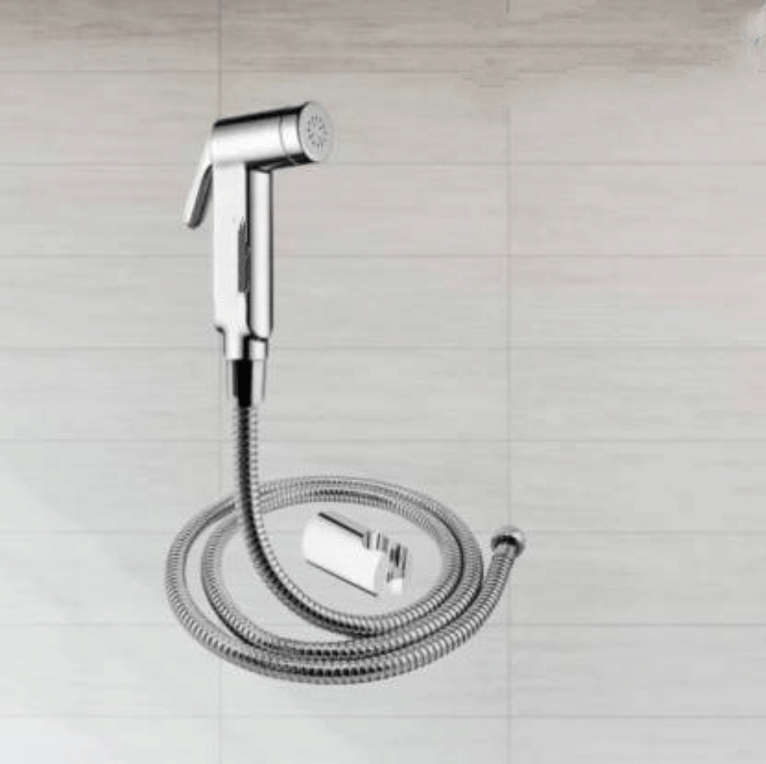 BATHONIX Silver Milton HealthFaucet with 1m HosePipe & Hook Plastic(ABS) Health Faucet (Water Sprayer) BATHONIX Silver Milton HealthFaucet with 1m HosePipe & Hook Plastic(ABS) Health Faucet (Water Sprayer)