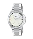 Crestello Silver Metal Analog Men's Watch