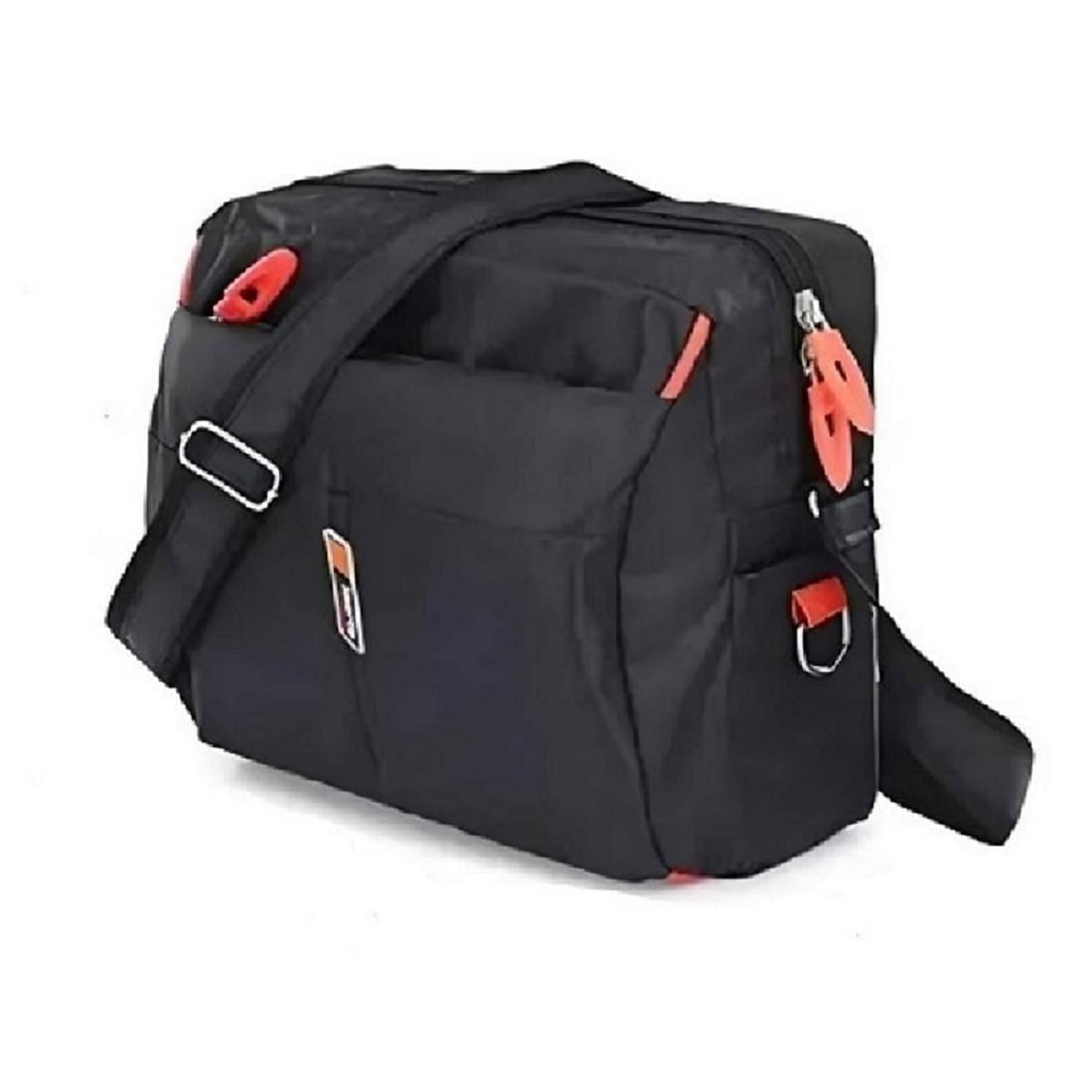     			FLYSACK Black Solid Messenger Bag
