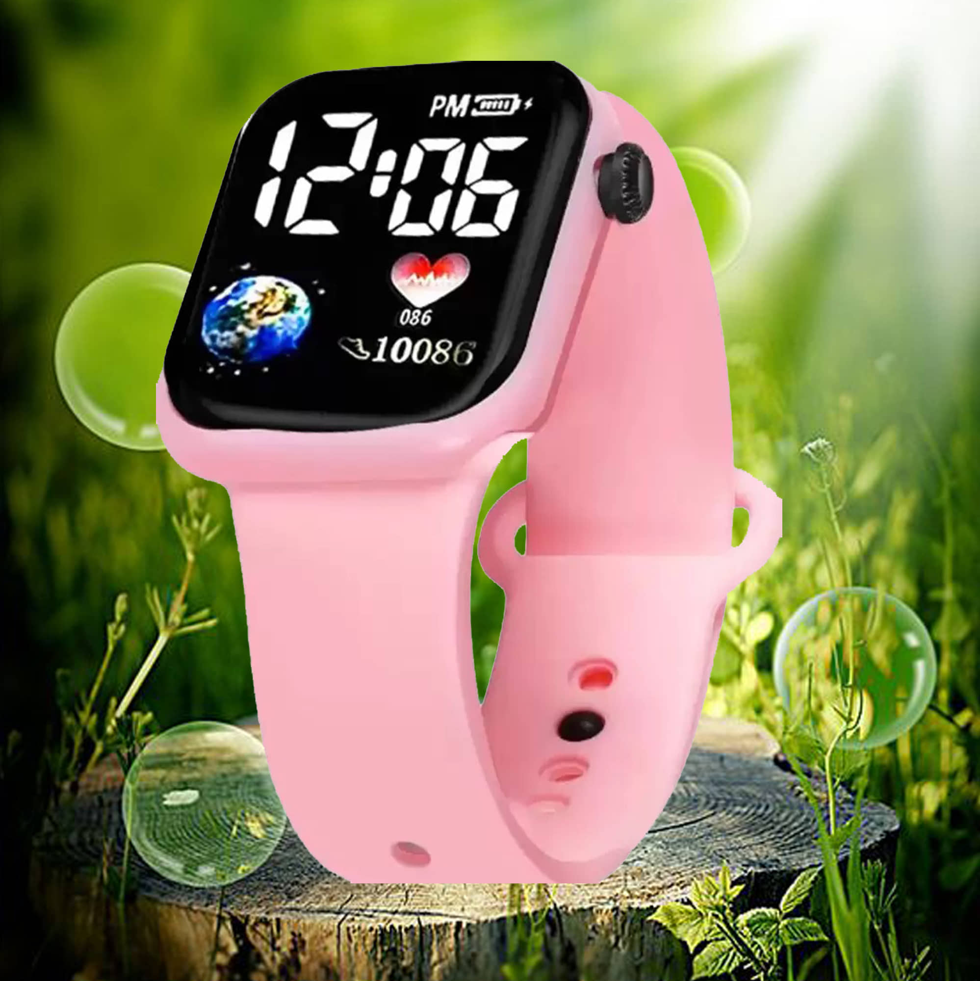 Fadiso Fashion Black Dial Digital Boys Watch ( Pack of 1 )