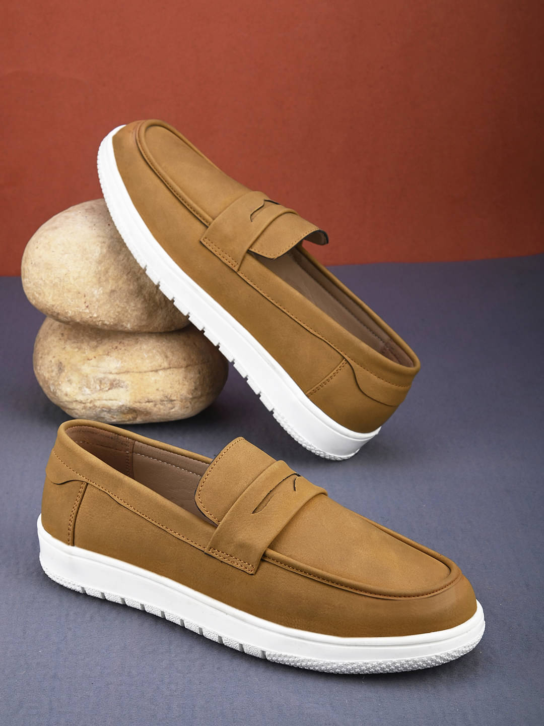 Fentacia Mustard Men's Slip On Formal Shoes Fentacia Mustard Men's Slip On Formal Shoes