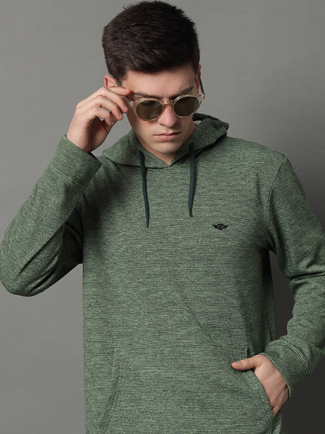 GET GOLF Fleece Hooded Men's Sweatshirt - Green ( Pack of 1 ) GET GOLF Fleece Hooded Men's Sweatshirt - Green ( Pack of 1 )