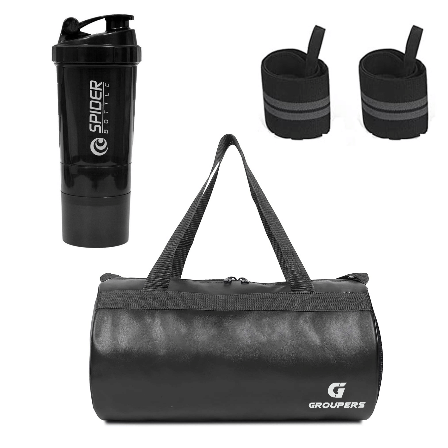     			GROUPERS P.U. BLACK 20 Ltrs Gym Bag
