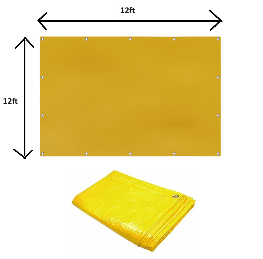 Greenery 12 X 12 Ft 160gsm all-Weather Heavy-Duty Waterproof Tarpaulin - Durable, Versatile Protection Greenery 12 X 12 Ft 160gsm all-Weather Heavy-Duty Waterproof Tarpaulin - Durable, Versatile Protection