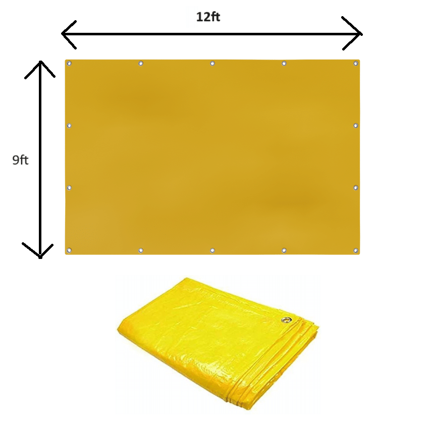 Greenery 9 X 12 Ft 160gsm all-Weather Heavy-Duty Waterproof Tarpaulin - Durable, Versatile Protection Greenery 9 X 12 Ft 160gsm all-Weather Heavy-Duty Waterproof Tarpaulin - Durable, Versatile Protection