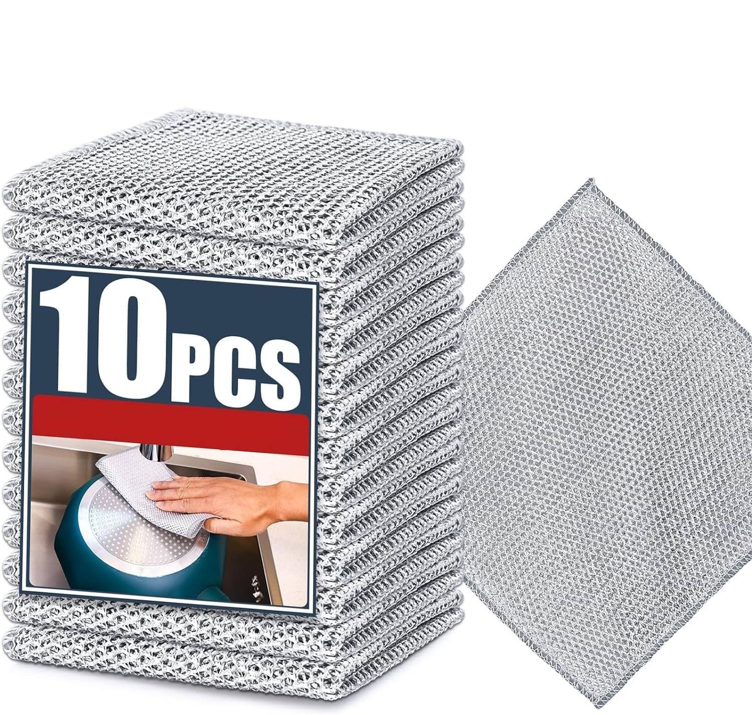     			Grow Basket Cloth Srub Dishwash Bar Cloth Srub 50 g Pack of 10