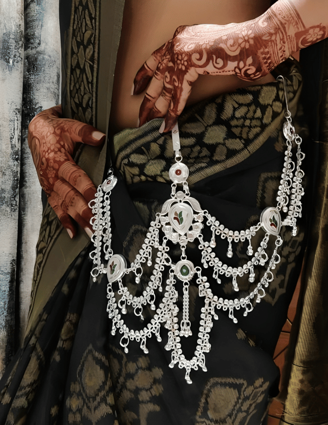 Harsha Creation Silver Kamarband Pack of