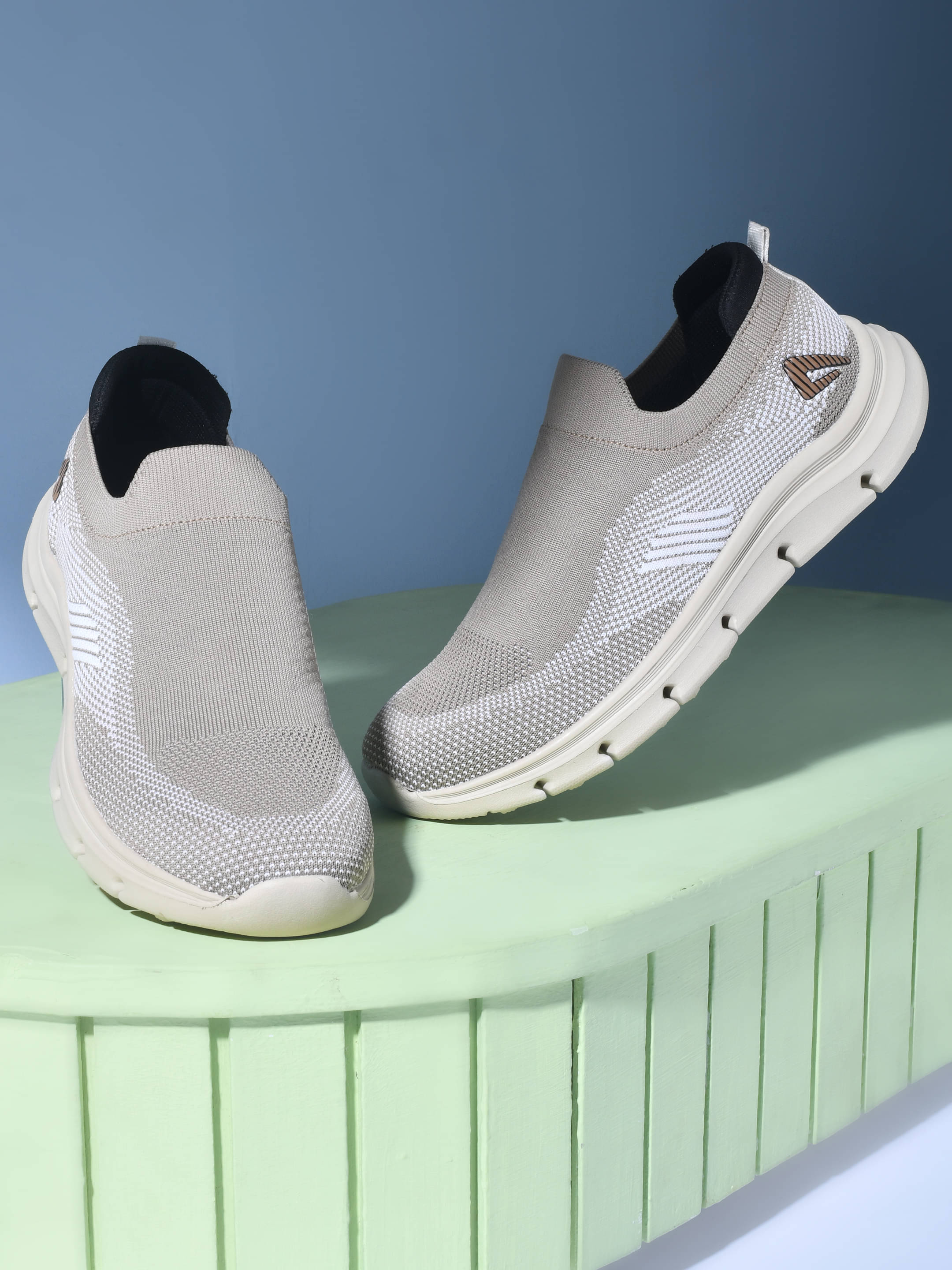 Impakto Beige Men's Sports Running Shoes Impakto Beige Men's Sports Running Shoes