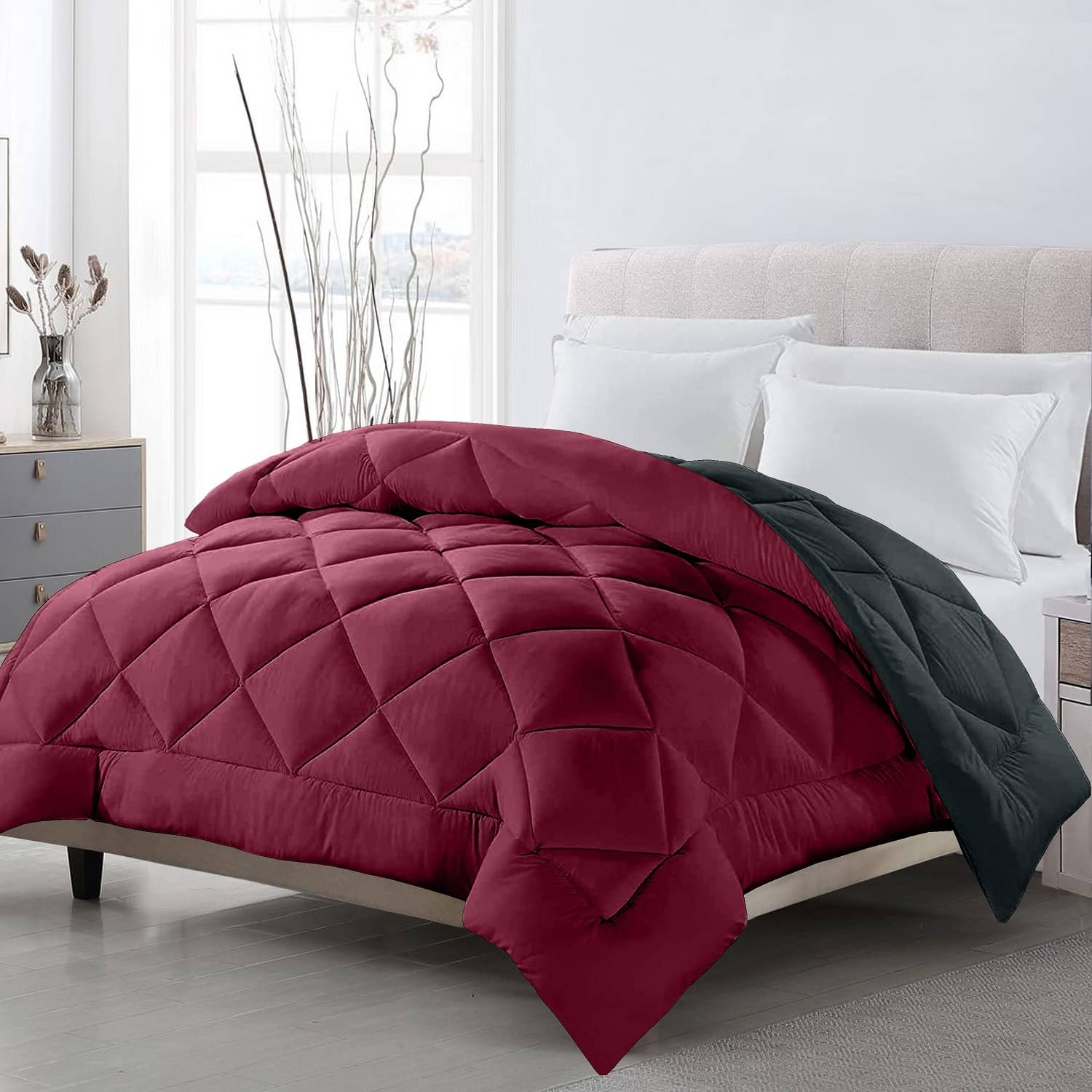 Jinaya's Microfiber Solid Single Size Comforter ( 229 x 152 cm ) - Multi ( ) Jinaya's Microfiber Solid Single Size Comforter ( 229 x 152 cm ) - Multi ( )