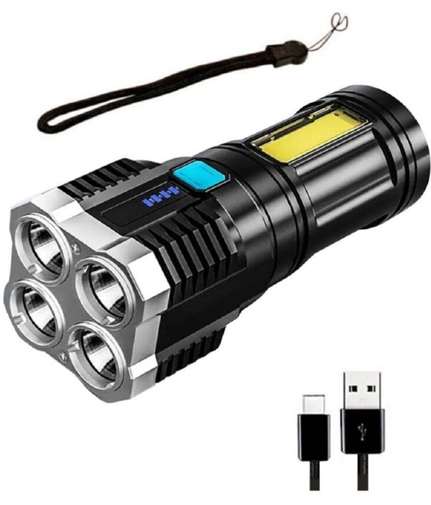     			Kadio - 3W Rechargeable Flashlight Torch ( Pack of 1 )