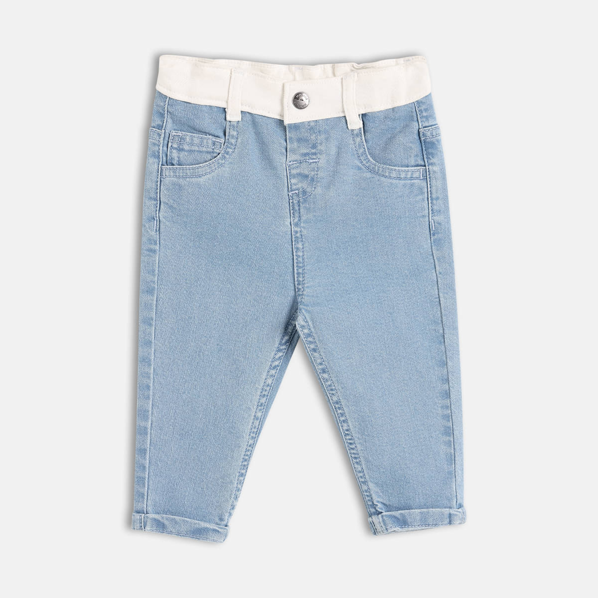     			MINI KLUB Pack of 1 Baby Boys Denim Jeans ( Light Blue )