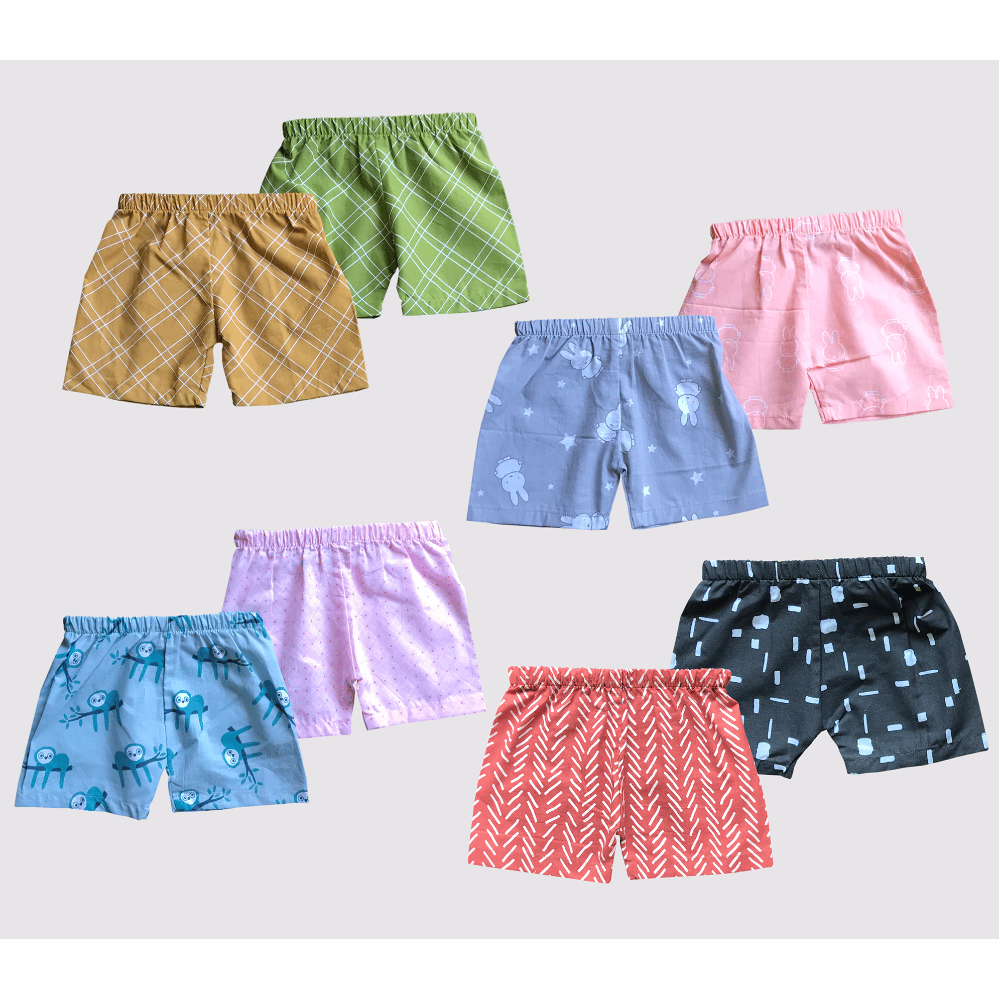     			Oasis Hometex Pack of 7 Unisex for Baby Cotton Pyjama ( Multicolor )