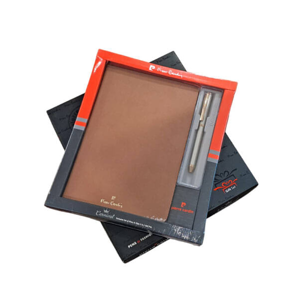     			Pierre Cardin Carnival Set Exclusive Titanium Gt Vista 2-In-1 Ball Pen+Brown Diary (Pack of 1)