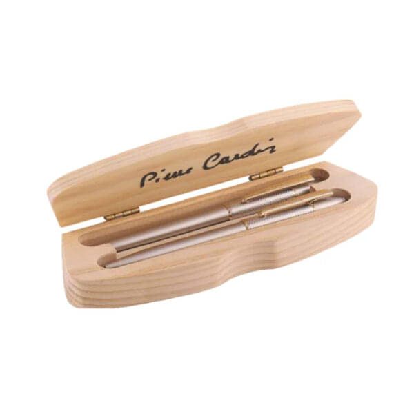    			Pierre Cardin Eiffel Tower Set Exclusive Brushed Chrome Gt Ball Pen+Brushed Chrome Gt Roller Ball Pen (Pack of 1)