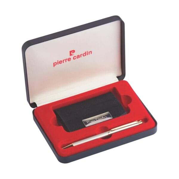     			Pierre Cardin Tycoon Set Jewel Titanium Ball Pen+Card Holder (Pack of 1)