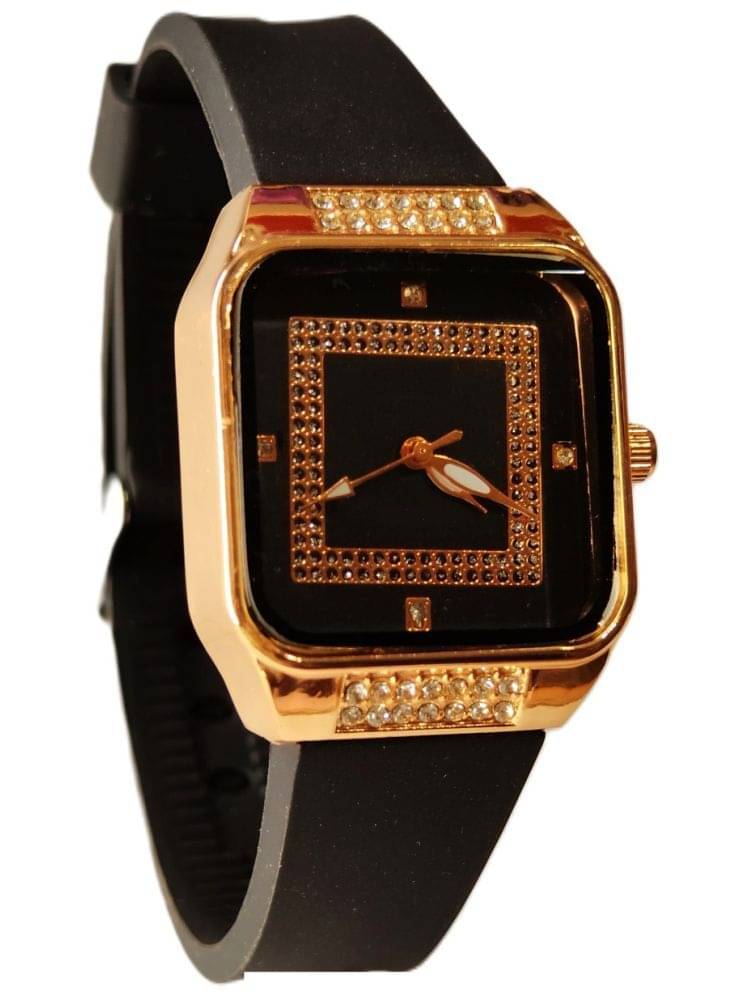     			Renaissance Traders Black PU Analog Womens Watch