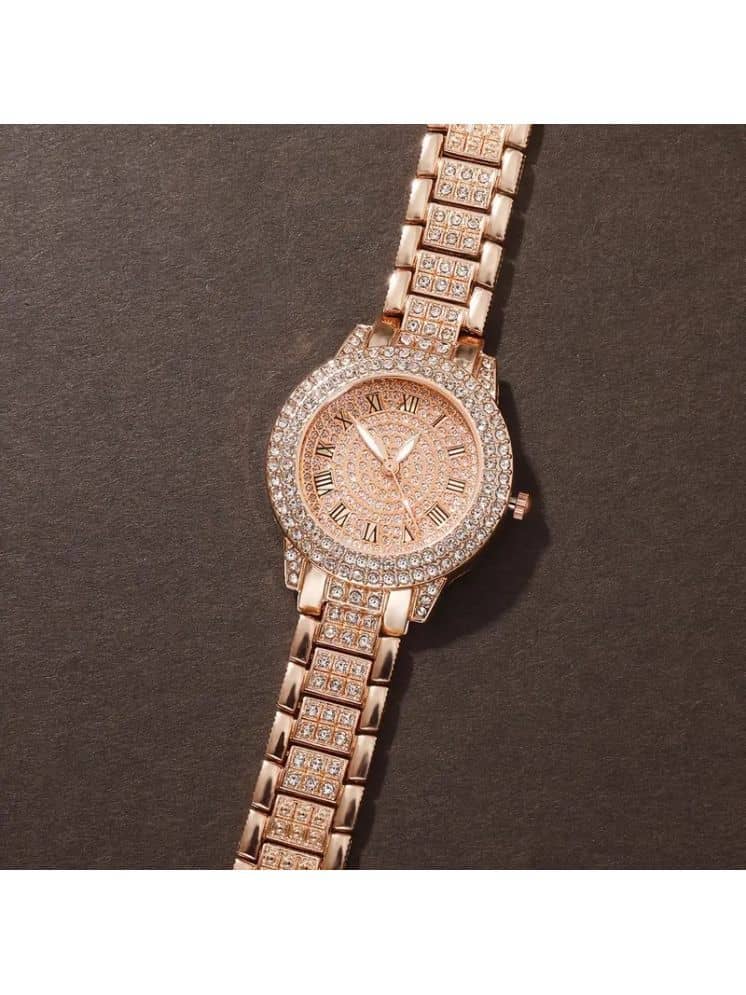 Renaissance Traders Rose Gold Metal Analog Womens Watch