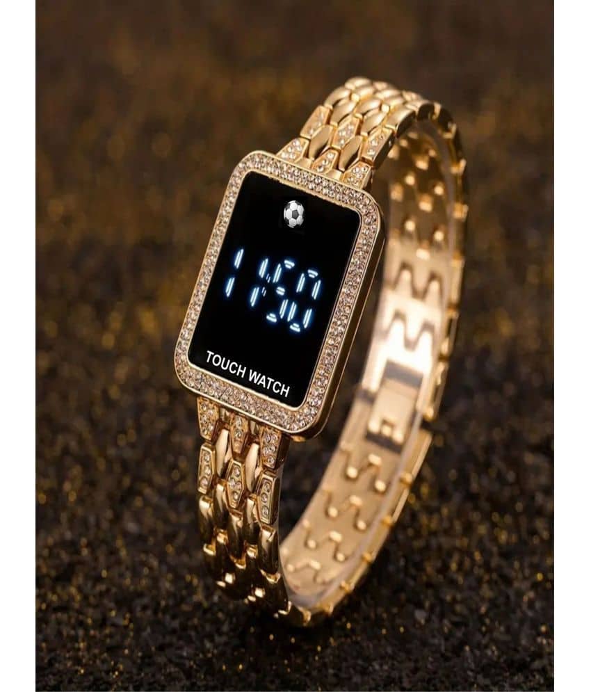 Renaissance Traders Rose Gold Metal Digital Womens Watch