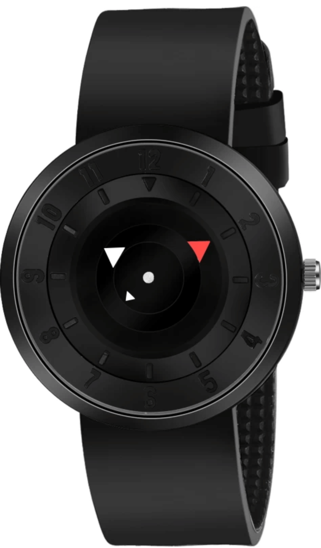 SHMOFY LUXRY Black Silicon Chronograph Men's Watch