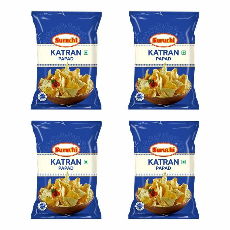 SURUCHI Katran Urad Papad Strip 1 kg Pack of 4 SURUCHI Katran Urad Papad Strip 1 kg Pack of 4