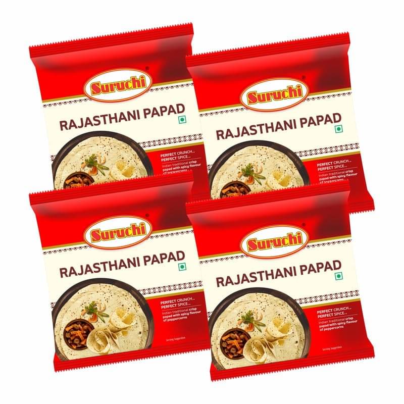 SURUCHI Rajasthani Papad 0.5 kg Pack of 4 SURUCHI Rajasthani Papad 0.5 kg Pack of 4