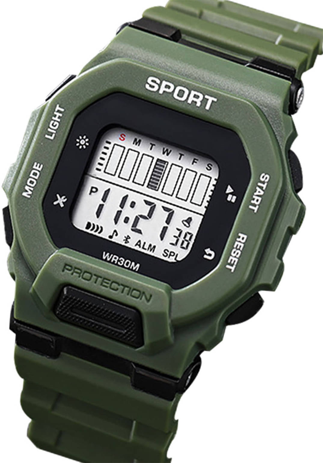     			Trex Green Silicon Digital Men's Watch