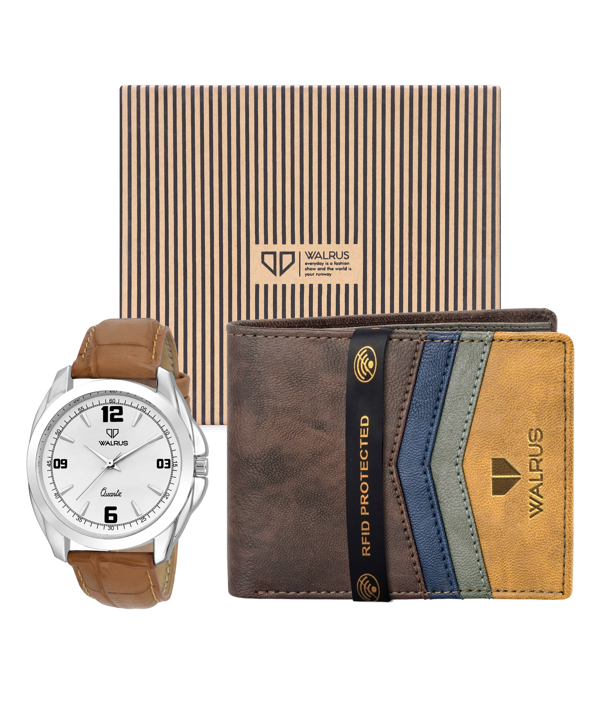     			Walrus Tan PU Analog Men's Watch