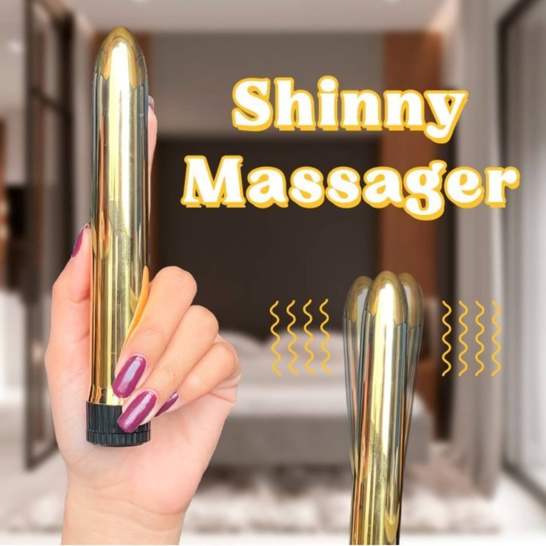     			Shinny Rocket Massager For Body Muscle Relaxtion & Pain Relief With 5 Vibration, Assorted Color (Pack of 1)