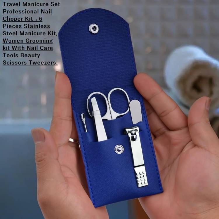 Travel Manicure Set Professional Nail Clipper Kit-5 Pieces Stainless Steel Manicure Kit (Pack of 1) Travel Manicure Set Professional Nail Clipper Kit-5 Pieces Stainless Steel Manicure Kit (Pack of 1)