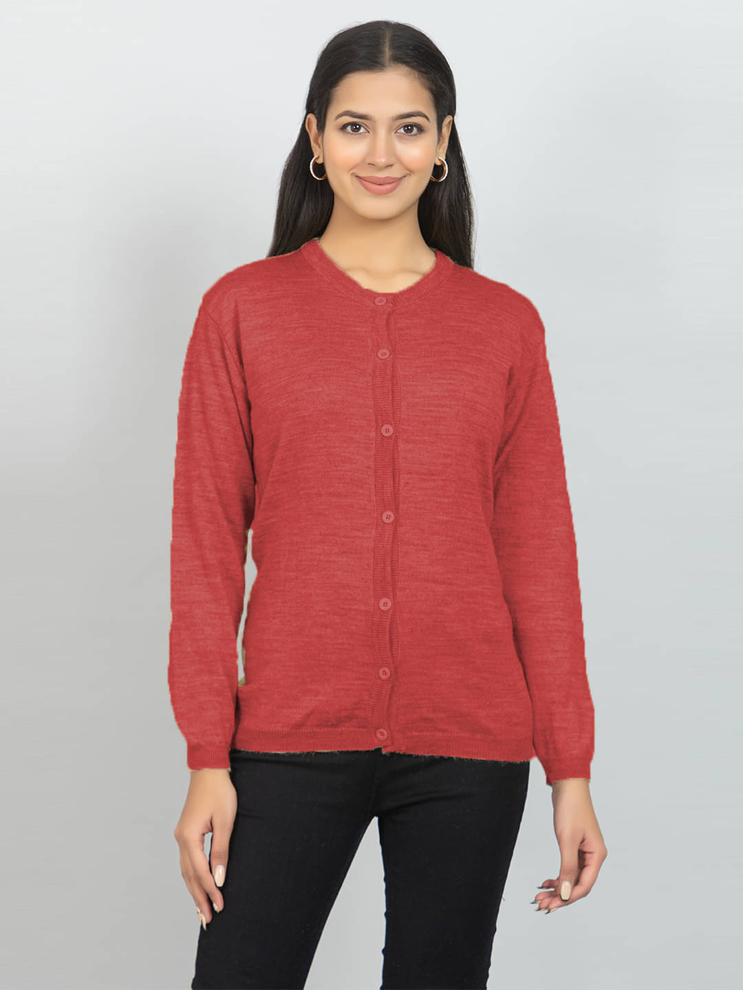     			woolkart Woollen Women's Shrugs - Red ( )