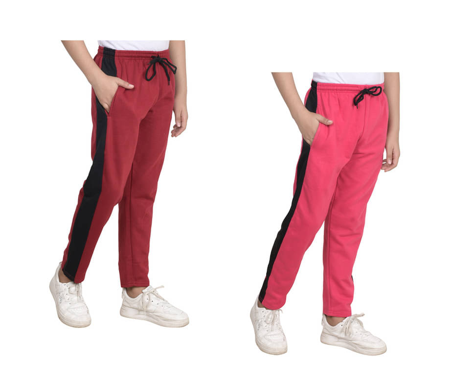     			IndiWeaves Pack of 2 Boys Fleece Trackpant ( Multicolor )