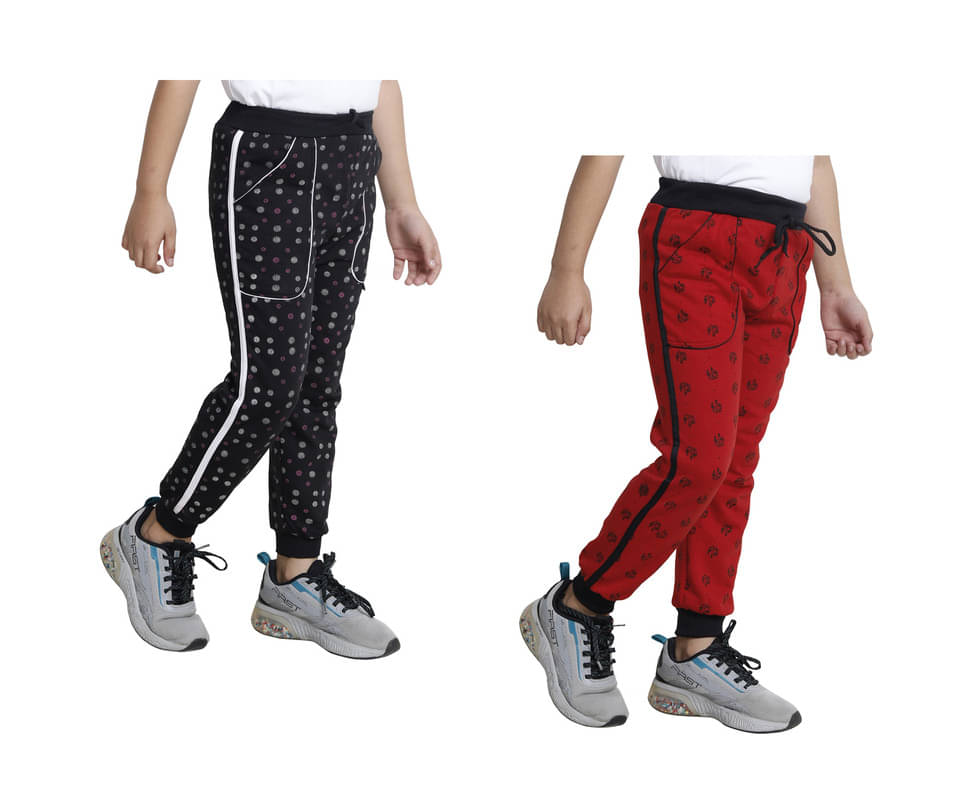     			IndiWeaves Pack of 2 Boys Fleece Trackpant ( Multicolor )