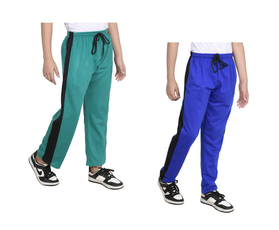     			IndiWeaves Pack of 2 Boys Fleece Trackpant ( Multicolor )