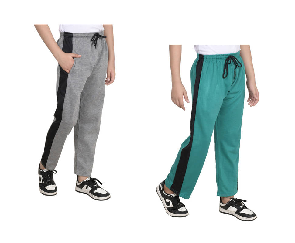     			IndiWeaves Pack of 2 Boys Fleece Trackpant ( Multicolor )