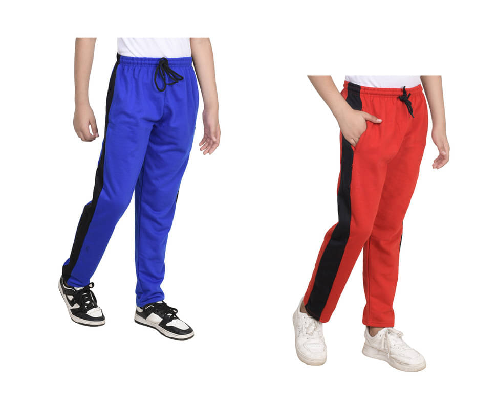     			IndiWeaves Pack of 2 Boys Fleece Trackpant ( Multicolor )