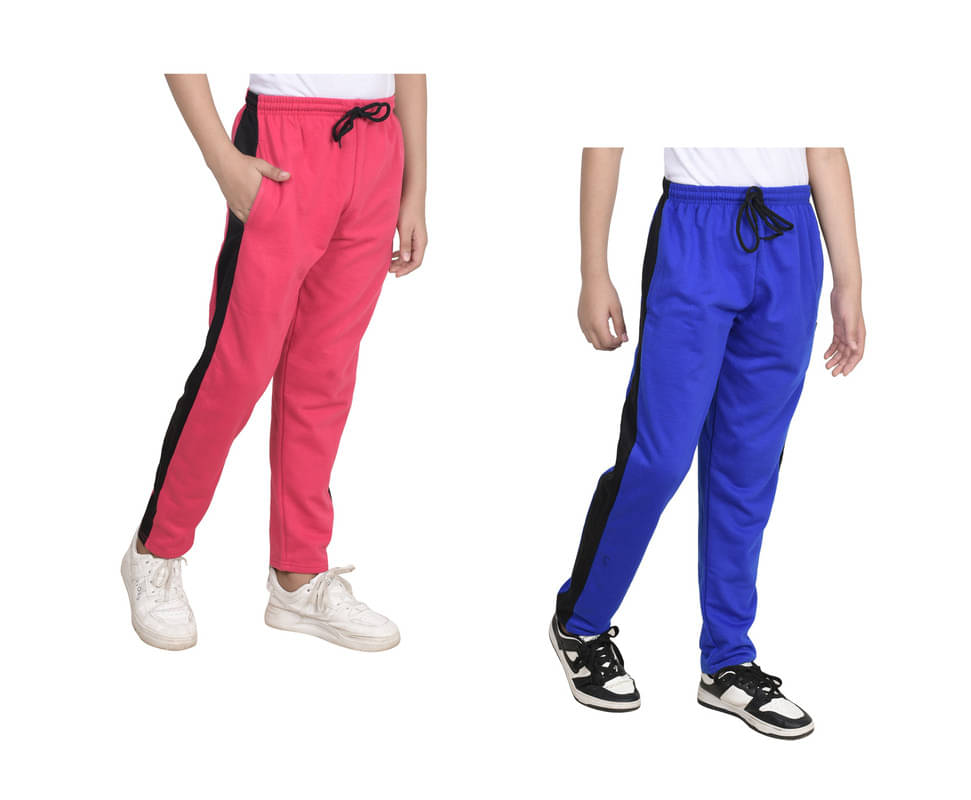     			IndiWeaves Pack of 2 Boys Fleece Trackpant ( Multicolor )