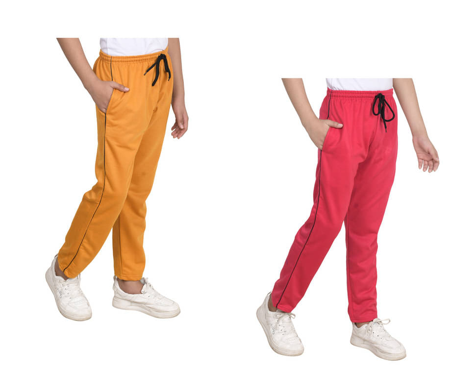     			IndiWeaves Pack of 2 Boys Fleece Trackpant ( Multicolor )