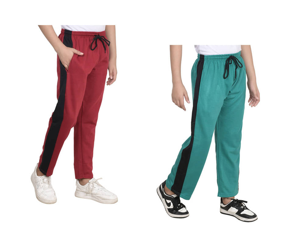     			IndiWeaves Pack of 2 Boys Fleece Trackpant ( Multicolor )