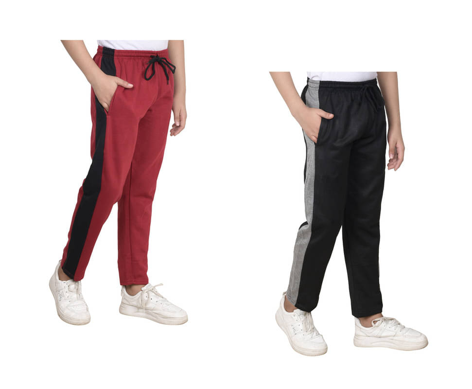     			IndiWeaves Pack of 2 Boys Fleece Trackpant ( Multicolor )