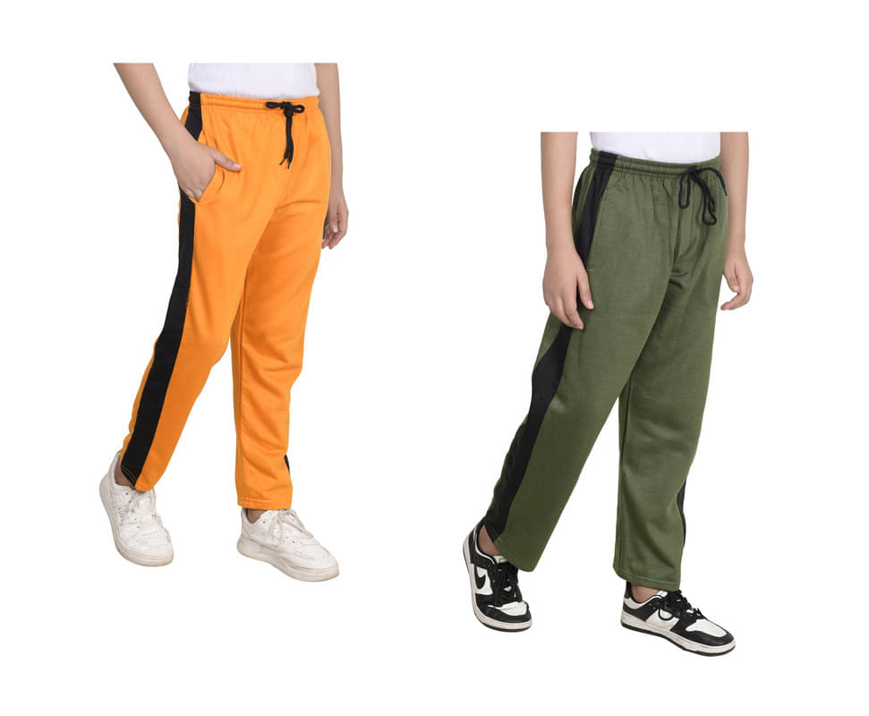     			IndiWeaves Pack of 2 Boys Fleece Trackpant ( Multicolor )
