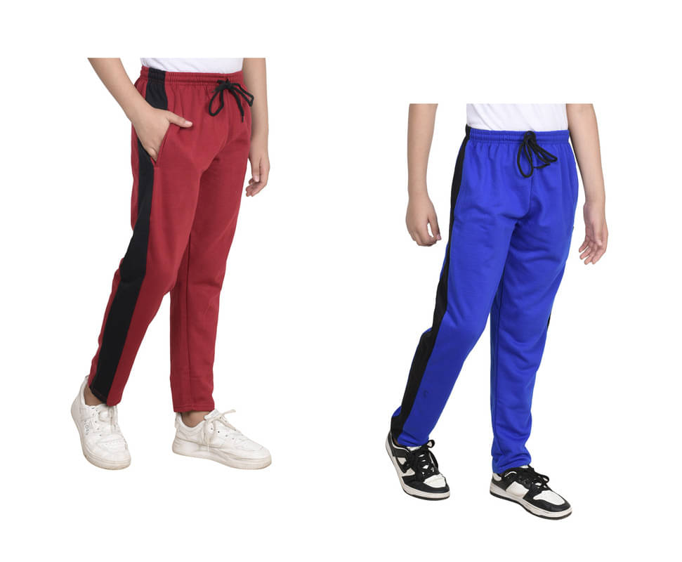     			IndiWeaves Pack of 2 Boys Fleece Trackpant ( Multicolor )
