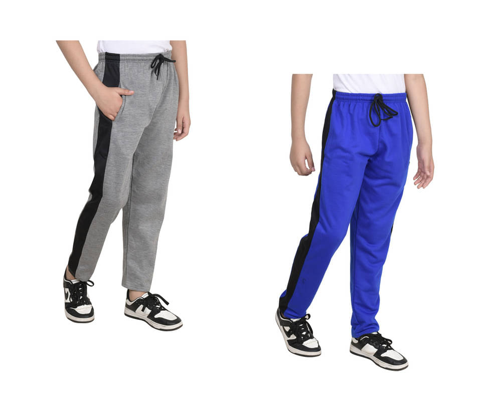     			IndiWeaves Pack of 2 Boys Fleece Trackpant ( Multicolor )