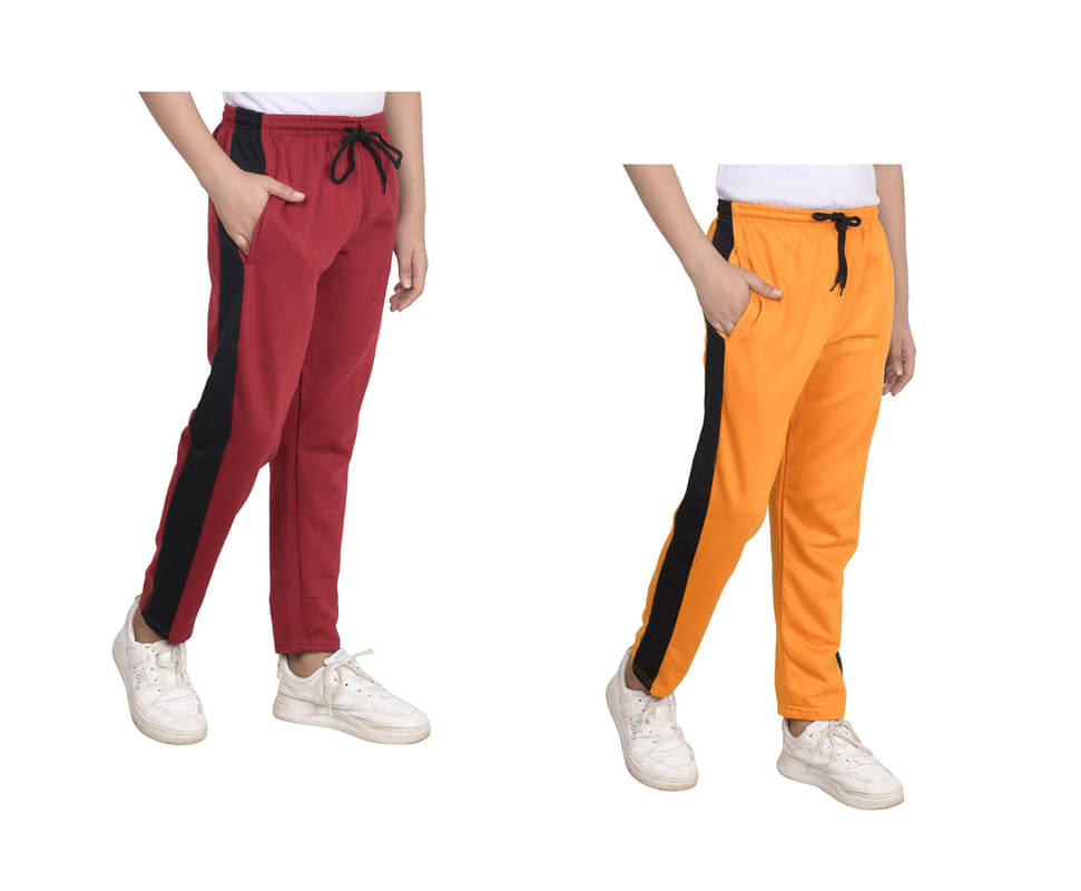    			IndiWeaves Pack of 2 Boys Fleece Trackpant ( Multicolor )