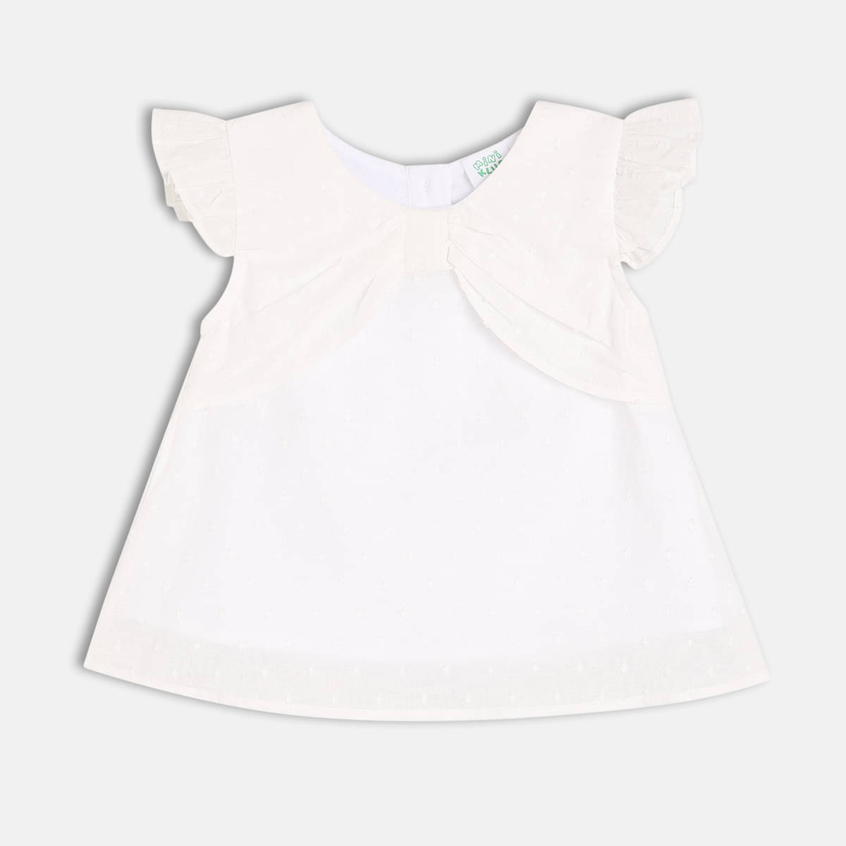     			MINI KLUB Pack of 1 Baby Girls Cotton Top ( White )