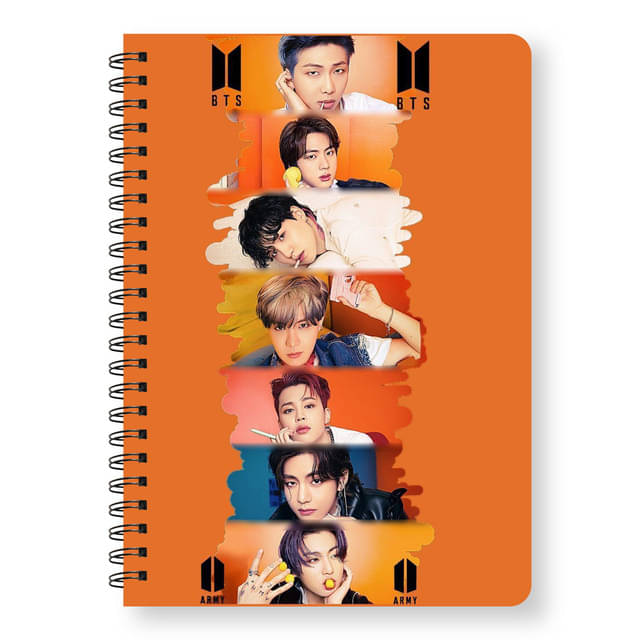     			Sketchfab Spiral-Wiro A5, BTS Army Notebooks, For Writing Personal, Students And Office School, Home Use Eco-Friendly Pocket Size (5.82 X 8.26 inch) Ruled 144 pages-80 Gsm Notepad (11928)