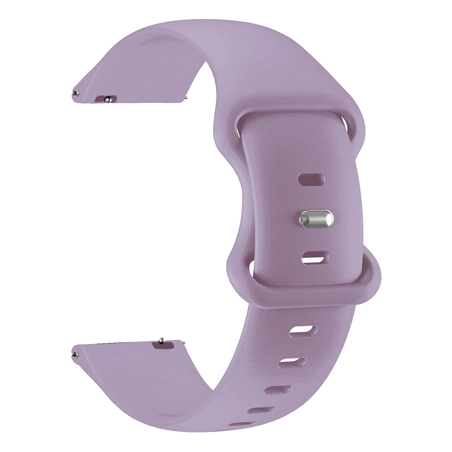     			ACM Watch Strap Silicone Belt 22mm compatible with Pebble Orbit Smartwatch Sports Dual Closure Band Purple