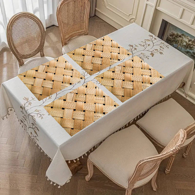 CreadCraft PVC Solid Rectangle Table Mats ( 40 cm x 30 cm ) Pack of 1 - Multi CreadCraft PVC Solid Rectangle Table Mats ( 40 cm x 30 cm ) Pack of 1 - Multi